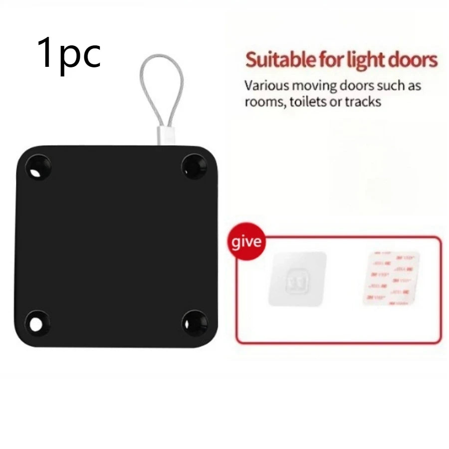 Black No-Drill Door Closer
