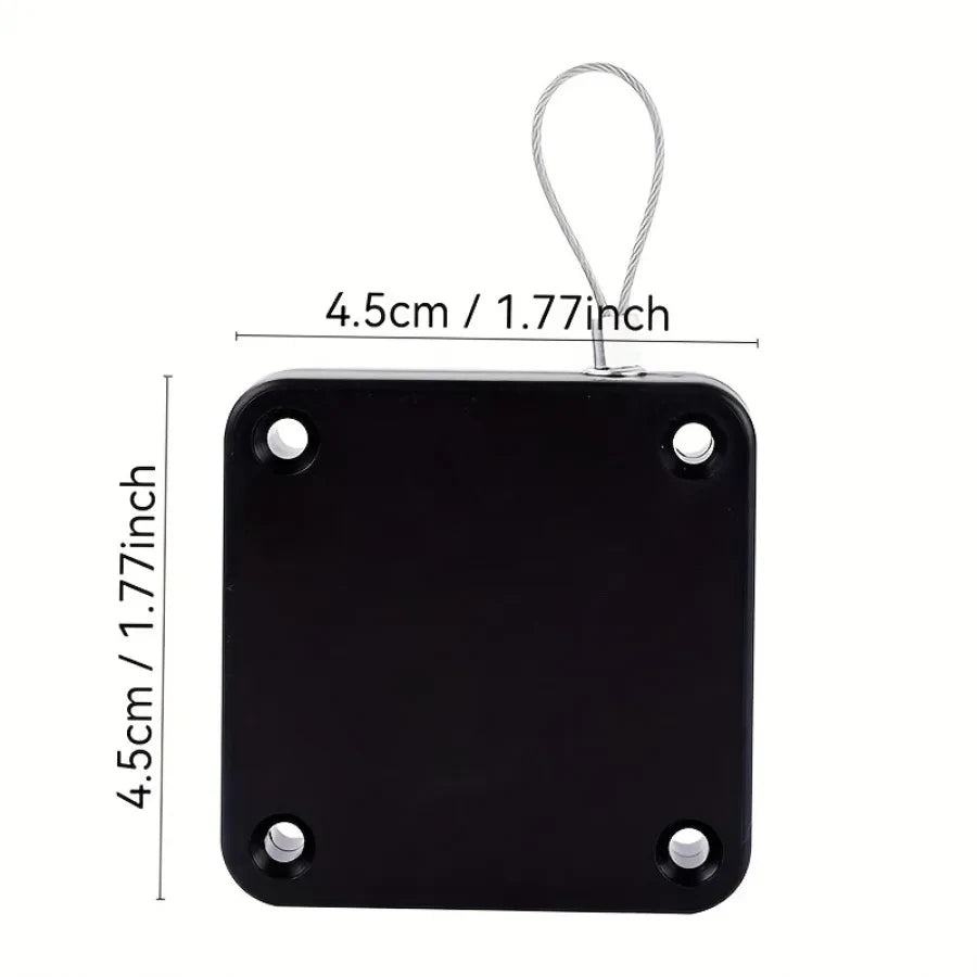 Black No-Drill Door Closer