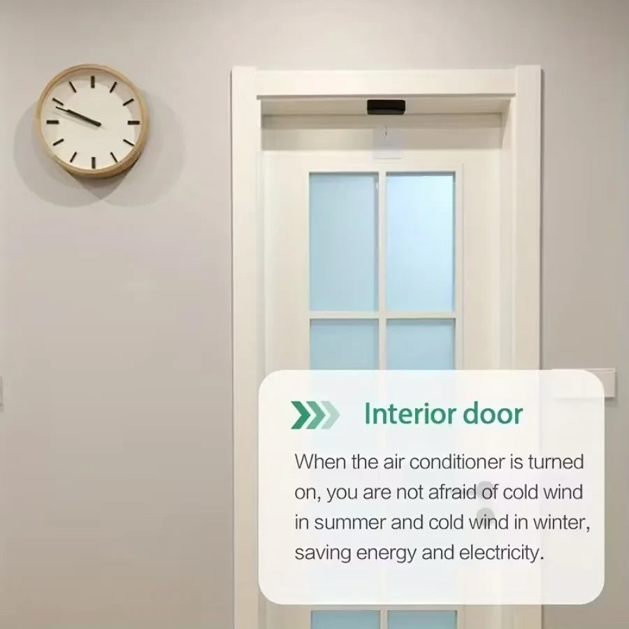 Black No-Drill Door Closer