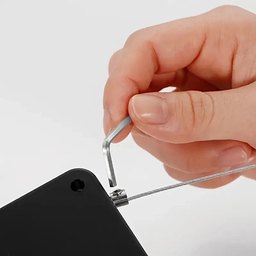 Black No-Drill Door Closer
